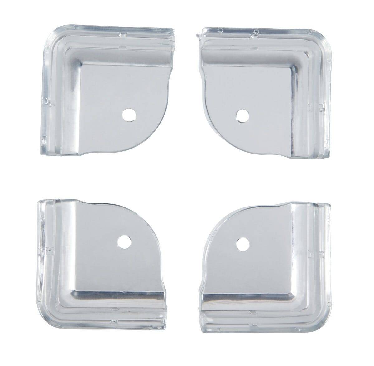 Clas Ohlson 4-pack Hörnskydd mot vassa hörn, Genomskinlig