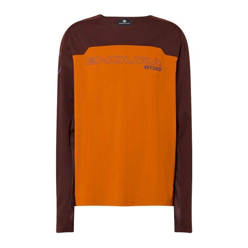 Endura MT500 Burner L/S Jersey - Cykeltrikå - Børn End Orange 9 - 10 år