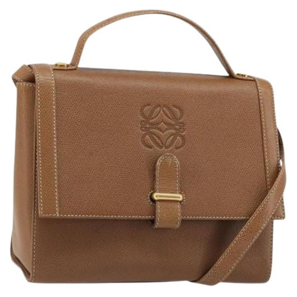 Loewe Pre-owned Pre-owned Skuldertaske - Vintage - Dame - Brun - ONE SIZE - Uld