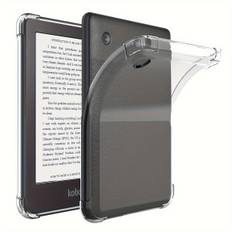 TEMU Ultra-slim Clear Protective Case For 6" Kobo Clara Color/bw/2e E-readers - Durable Polyurethane With Enhanced Corner Protection