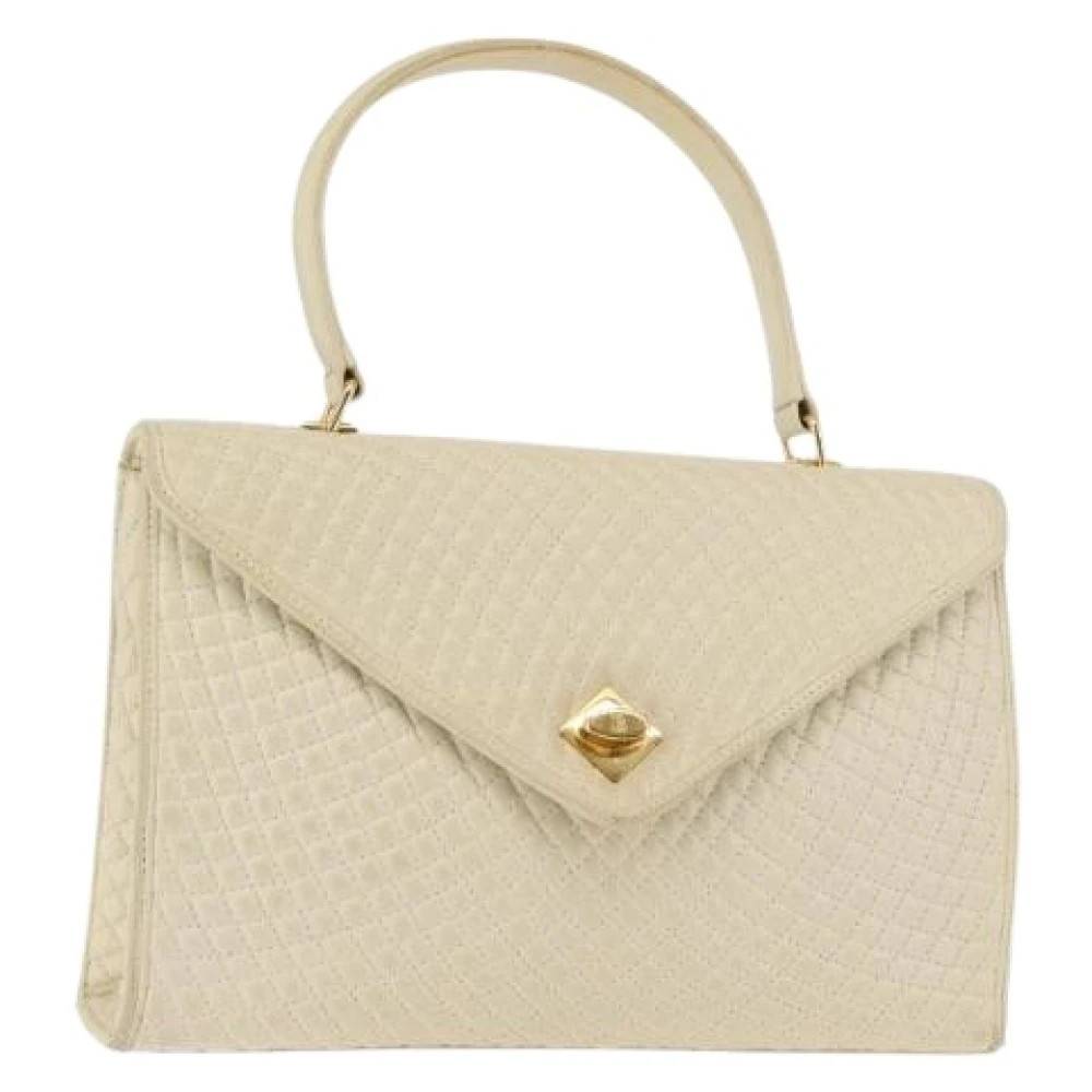 Bally Pre-owned Pre-owned Vintage Håndtaske - Vintage - Dame - Beige - ONE SIZE - Læder