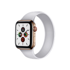 Apple Watch 4 40mm Silikone Rem Hvid - Solo Loop Design Str. M