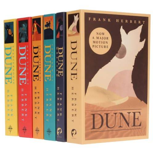 Dune Series 6 Books Collection Set By Frank Herbert (Dune, Dune Messiah,God Emperor Of Dune, Heretics of Dune, Chapter House Dune, Children Of Dune) Paperback