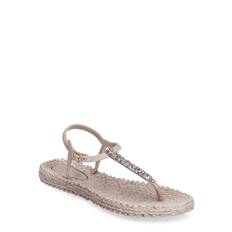 ILSE JACOBSEN Flip Flops With Rhinstones Blue