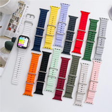 49mm 44mm 45mm Rubber Ultra Ocean Silicone Watch Strap Band For Apple iWatch Series 8 7 6
