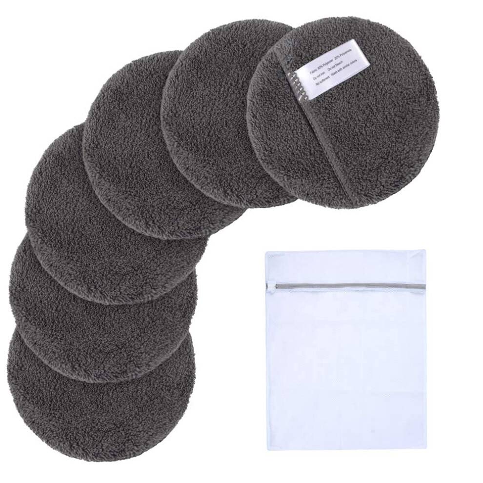 Genanvendelig mikrofiber makeupfjerningsklud, skånsom og allergivenlig til en livsstil uden affald, 12-pak i organisk materiale