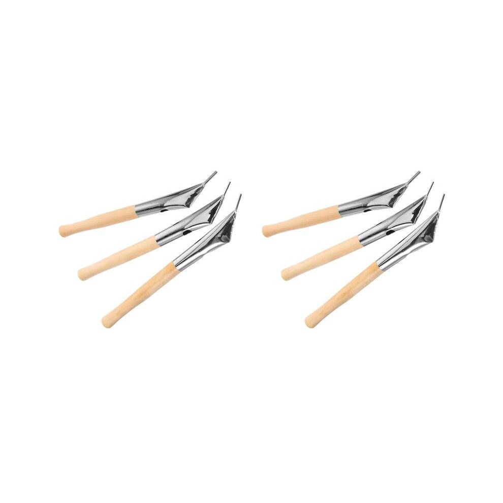 6pcs Wax Tool Clay Tool Wax Sculpting Tools Batik Tool Clay Wax Pottery Tool Kit Pen Tool Batik Pen Wooden