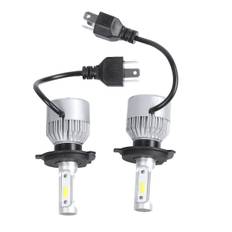 2 X S2 H4 72w 8000lm LED Forlygte Bil Hi/lo Stråle Auto Pærer 6000k Hvid