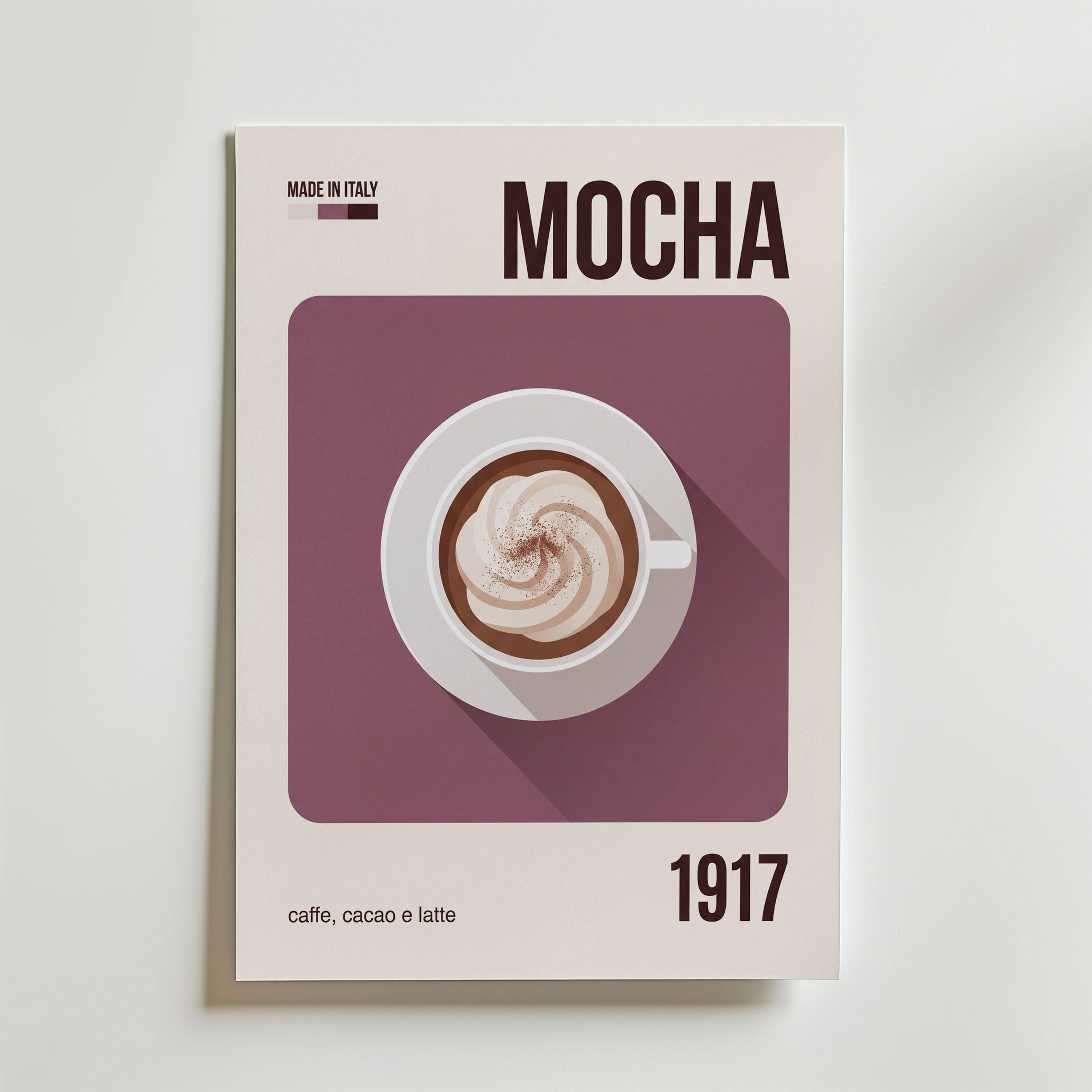 Mocha Poster - Premium Canvas 100x140 cm Utan passepartout