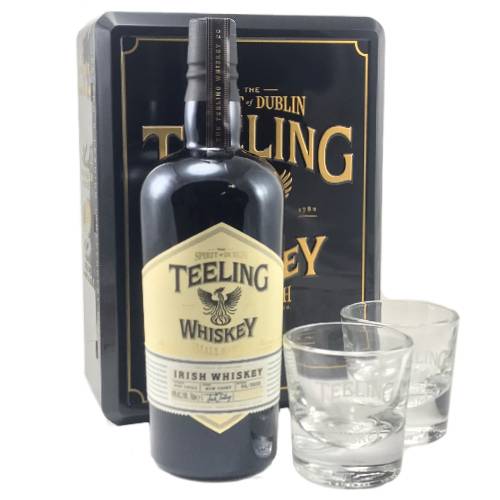 Teeling Small Batch Rum Cask Finish I tinæske med 2 glas.