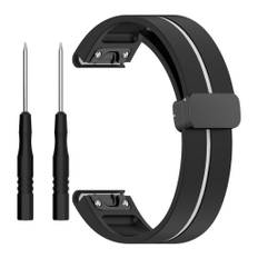 Garmin Fenix 7 Pro etc. 22mm Magnetic Urrem - Sort