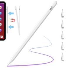 Stylus Stift für iPad 2018-2024,Eingabestifte mit Neigungserkennung & Palm-Ablehnung & Hohe Präzision, für iPad 10/9/8/7/6, Pro 11"/12.9"/13" M4, Mini 6/5, Air 5/4/3/M2