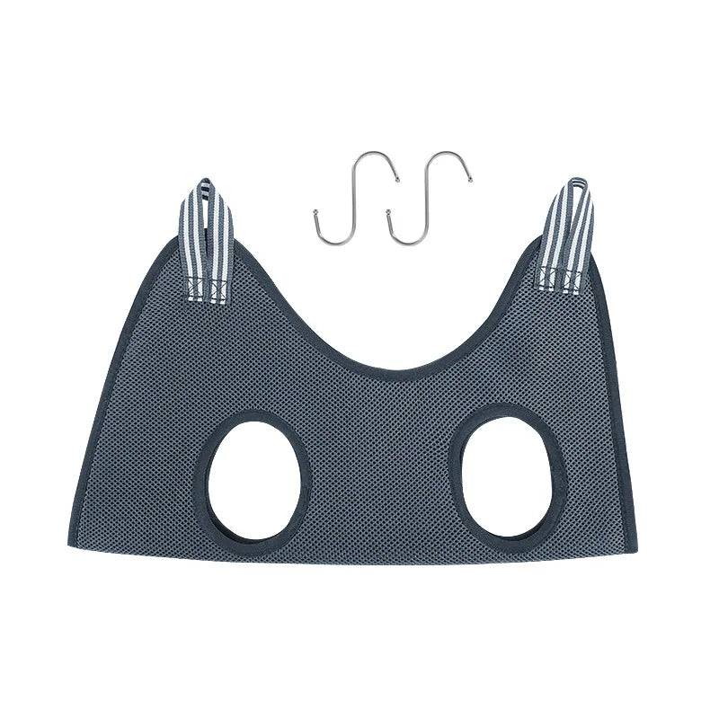 Mesh Grooming Hammock & Restraint Bag for Dogs & Cats - Grey / XS-suit 2-4kg / SPC (XS-suit 2-4kg)