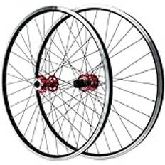 26 27.5 29 Inch Wheel Set, Rear Wheel, Front Wheel, Hollow Chamber Rim, Mountain Bike Wheel Set, Quick Release MTB Balance Bike,Red,29Inch