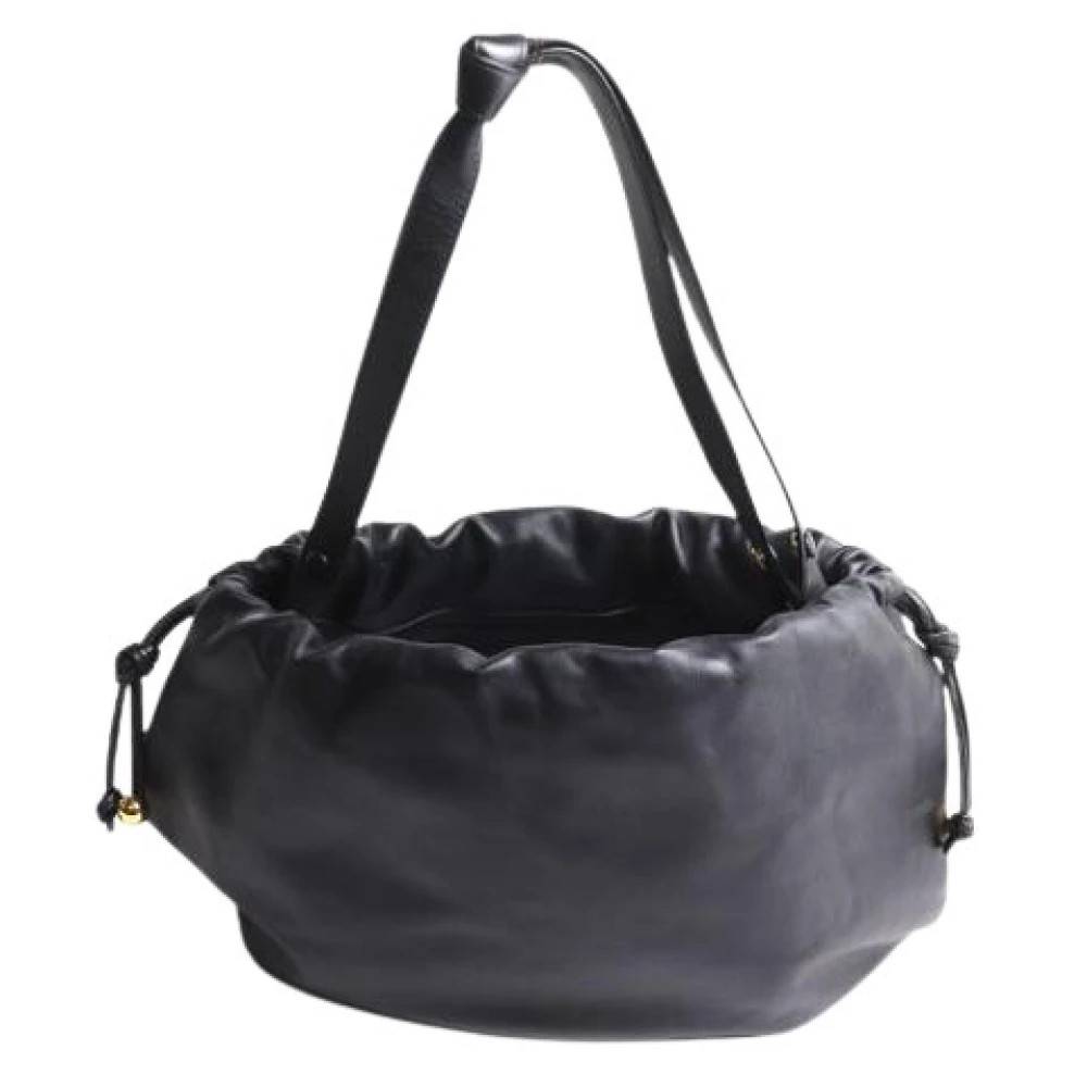 Bottega Veneta Vintage Pre-owned Vintage Skuldertaske - Vintage - Dame - Sort - ONE SIZE - Uld