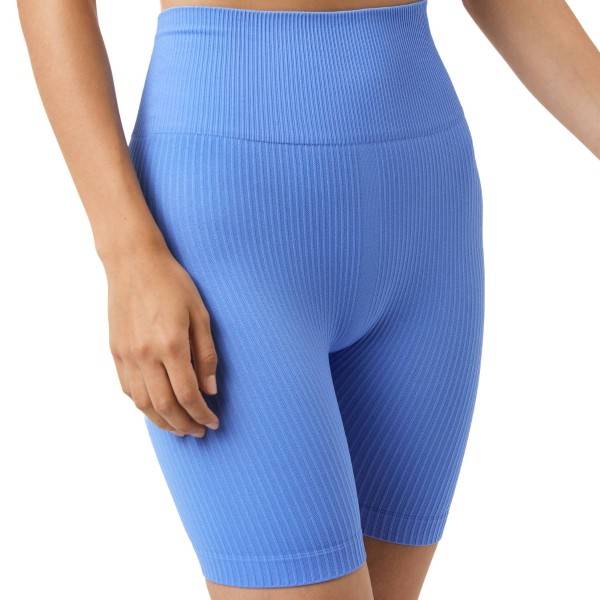Björn Borg Studio Seamless Ribbed Shorts - Blue - X-Large