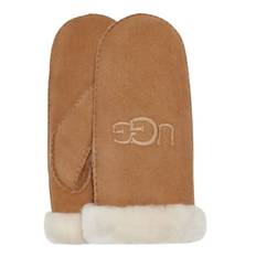 UGG luffer - Sheepskin Embroidered Mittens chestnut