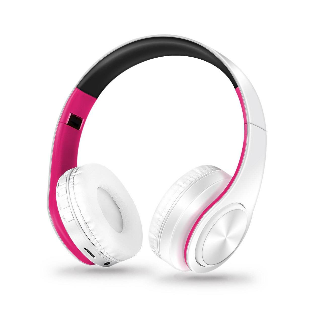 Bluetooth Stereo Hörlurar HiFi Bass - Svart orange