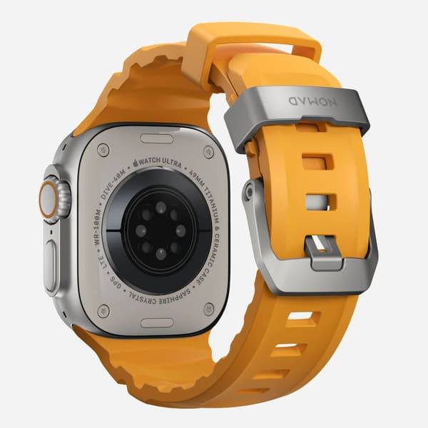 Nomad - Rocky Point Band Apple Watch-rem 46 mm / 49 mm / Kulstofsort / Sort hardware