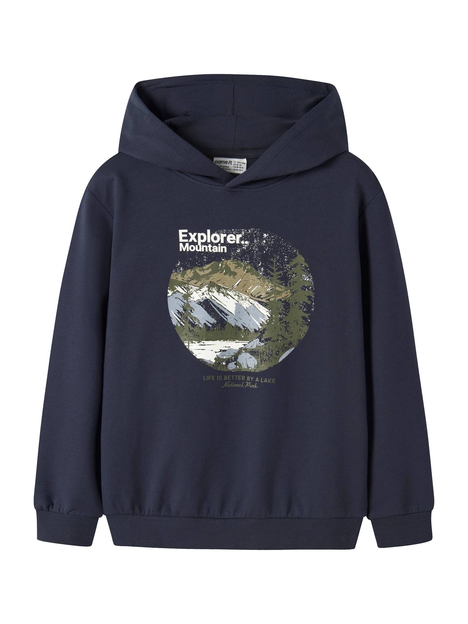 NAME IT Sweatshirt 'NKMVUGO'  navy / opal / oliven / hvid