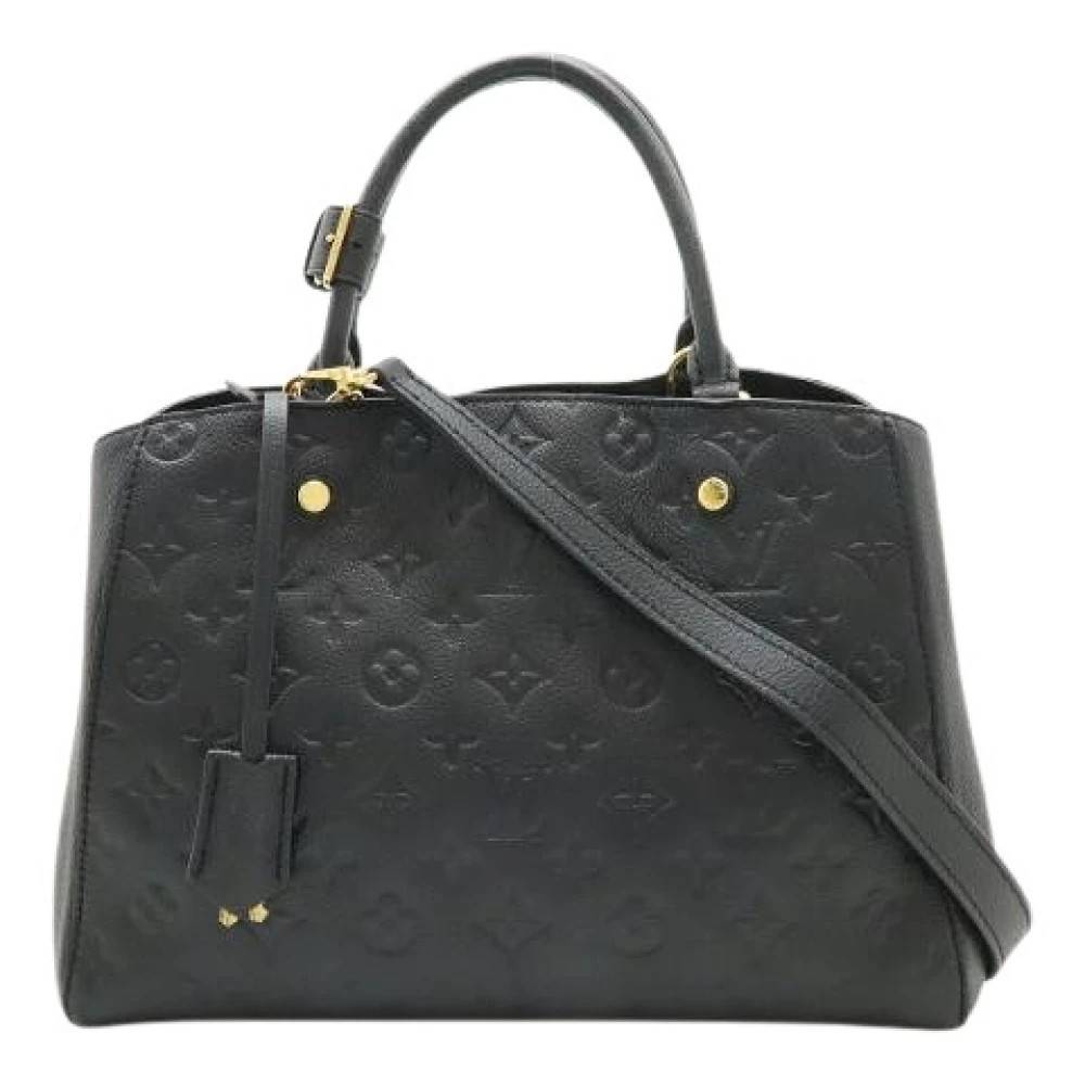 Louis Vuitton Vintage Pre-owned Montaigne Monogram Empreinte Taske - Vintage - Dame - Sort - ONE SIZE - Uld