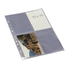 Fotolomme 10x15 0,1mm højformat 8 fotos Bantex 100467032, 18 x 25stk