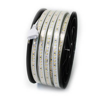 50m Ridbana 230V strip - IP65, 120 LED/m, 4,8W/m, 480 lm/m - Kulör : Neutral