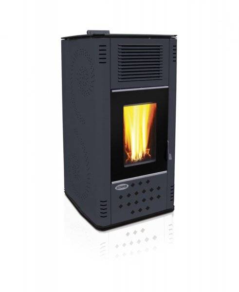 Vattenmantlad pelletskamin P12 Modern (Välj modell, färg och tillbehör WIFI: Vattenmantlad pelletskamin P12 Modern- PC-7)
