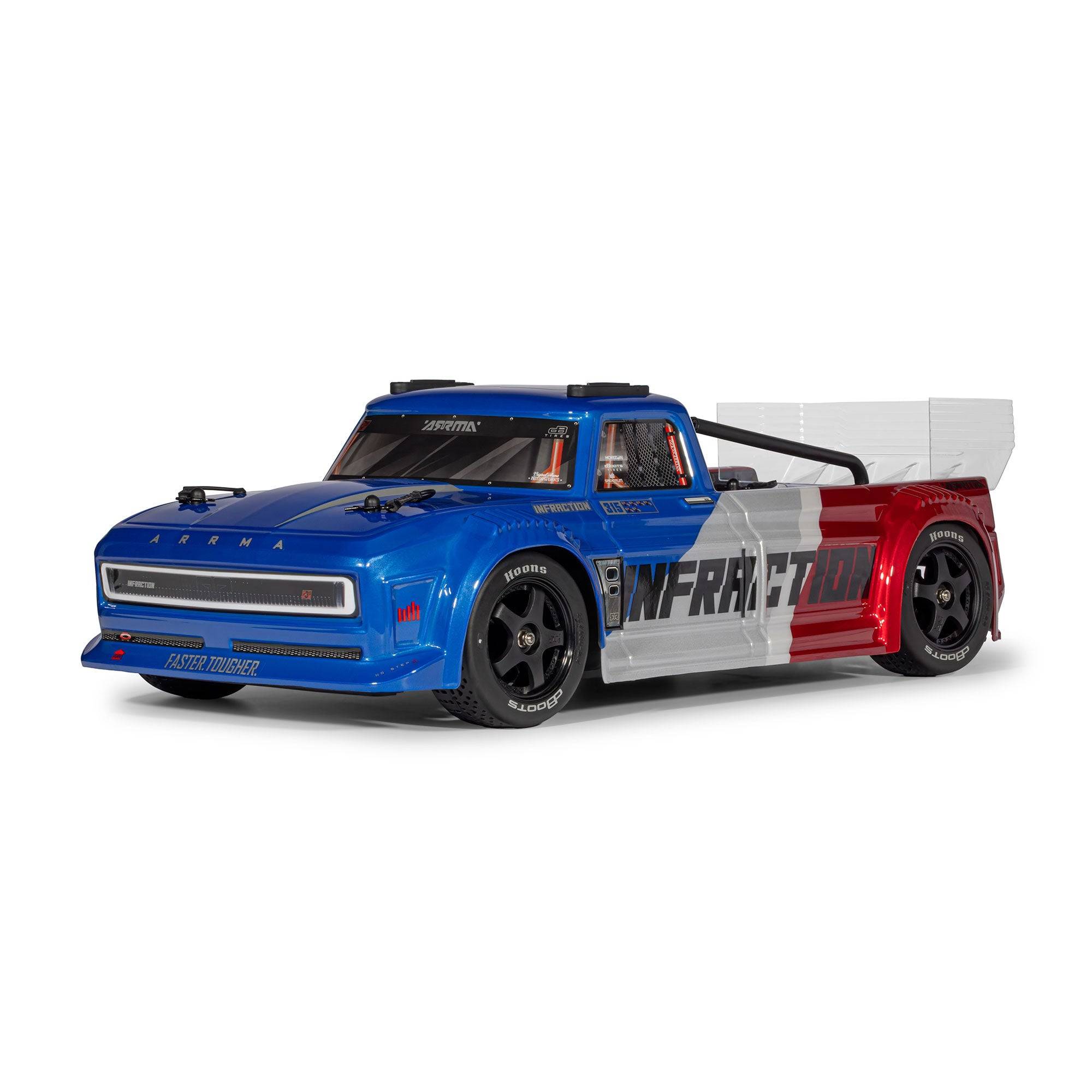 1/8 INFRACTION 223S DSC 4X4 RTR Brushless All-Road Street Bash Truck - Blå/ Rød