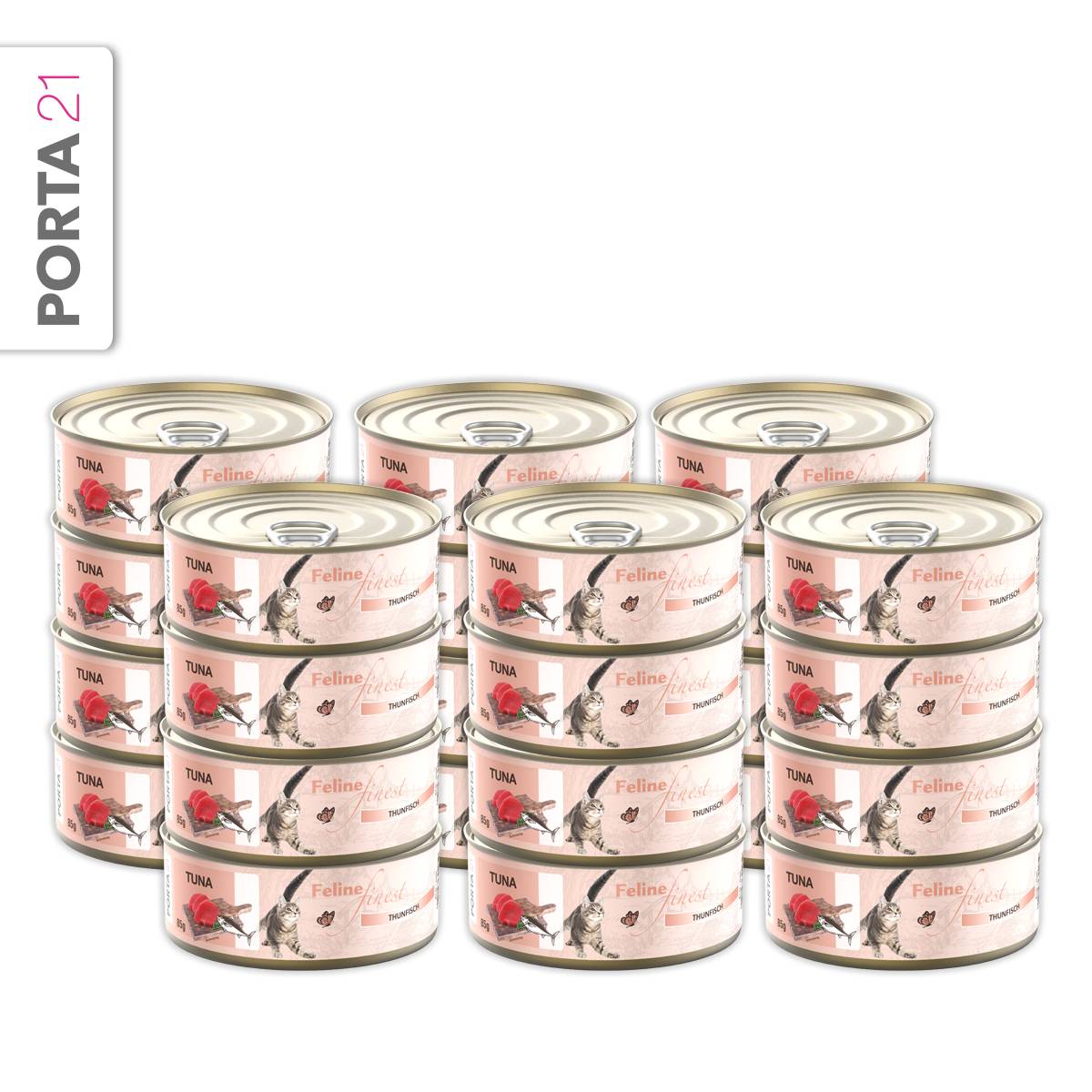 Porta21 - Catfood - 24x Feline Tuna - 85 g - Total 2040 g