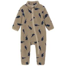 Celavi Teddy Fleeceoverall Oceania 90 cm  Beige  90 cm  Unisex