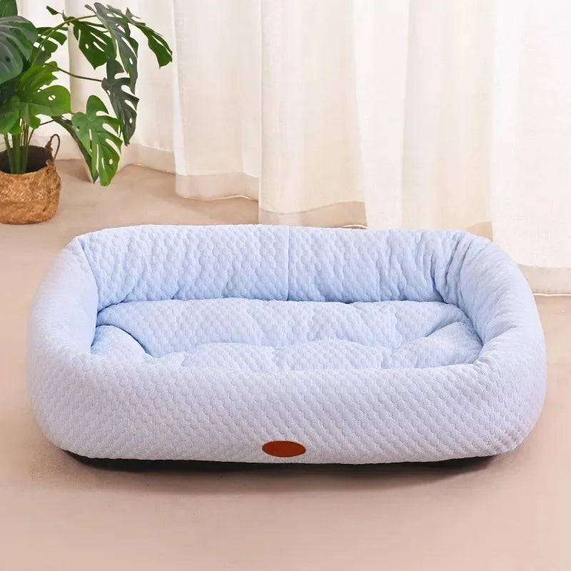Advanced Cooling Pet Bed - Temperature Control Technology - Blue / L (L)