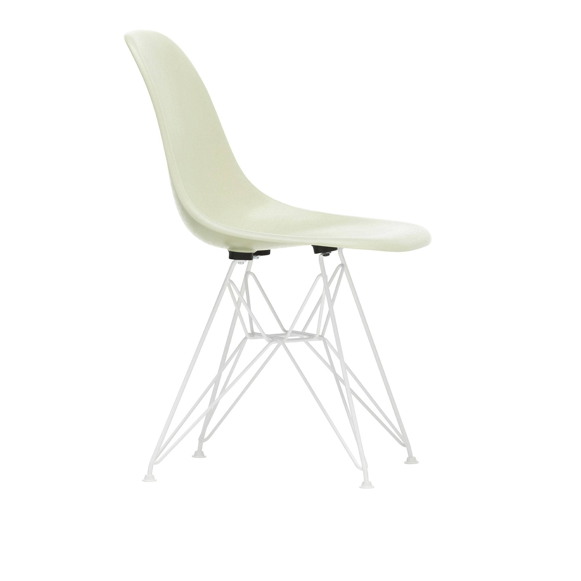 Vitra - Eames Fiberglass Chair DSR - 01 Parchment - White - Matstolar - Charles & Ray Eames
