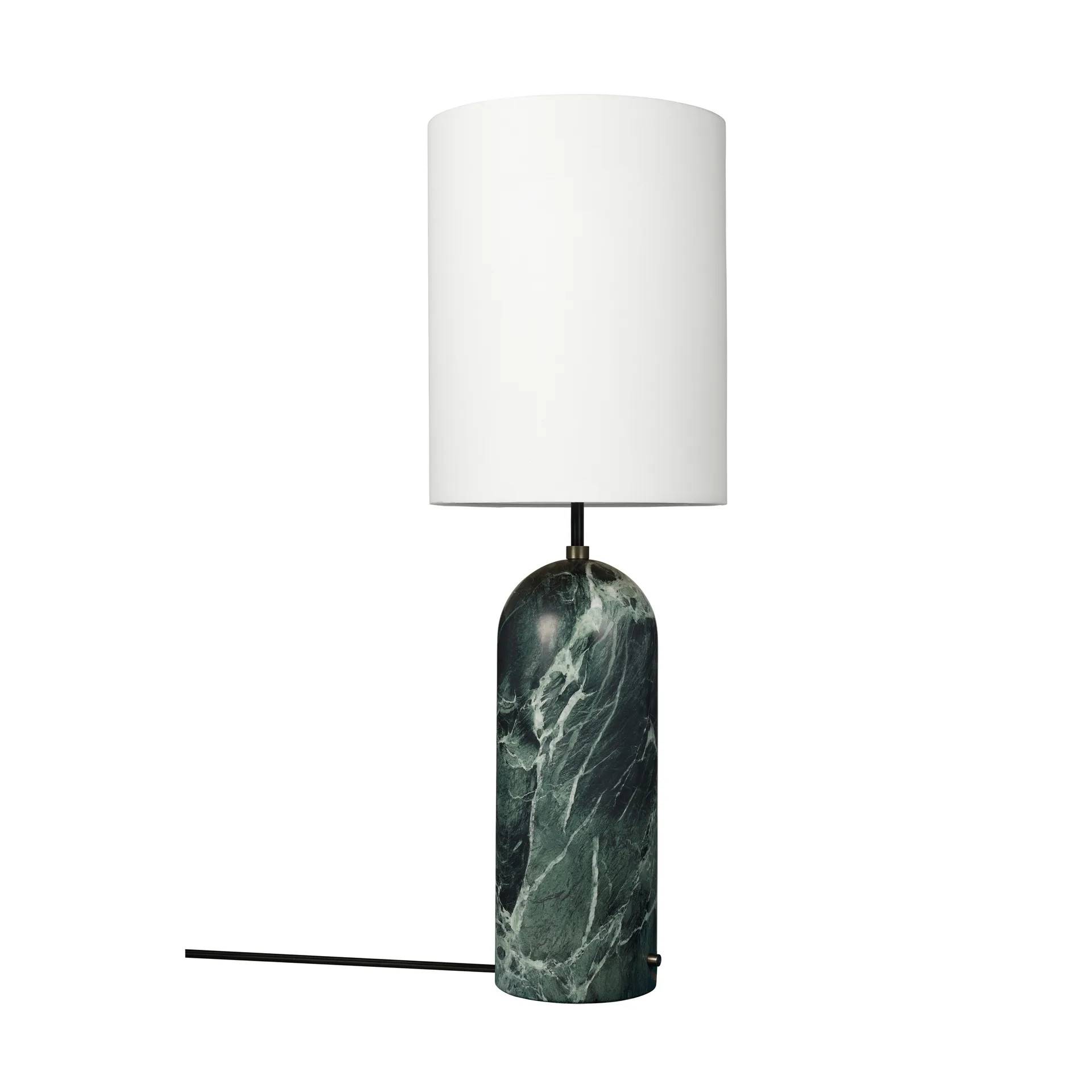 GUBI Gravity XL golvlampa Emerald marble-white