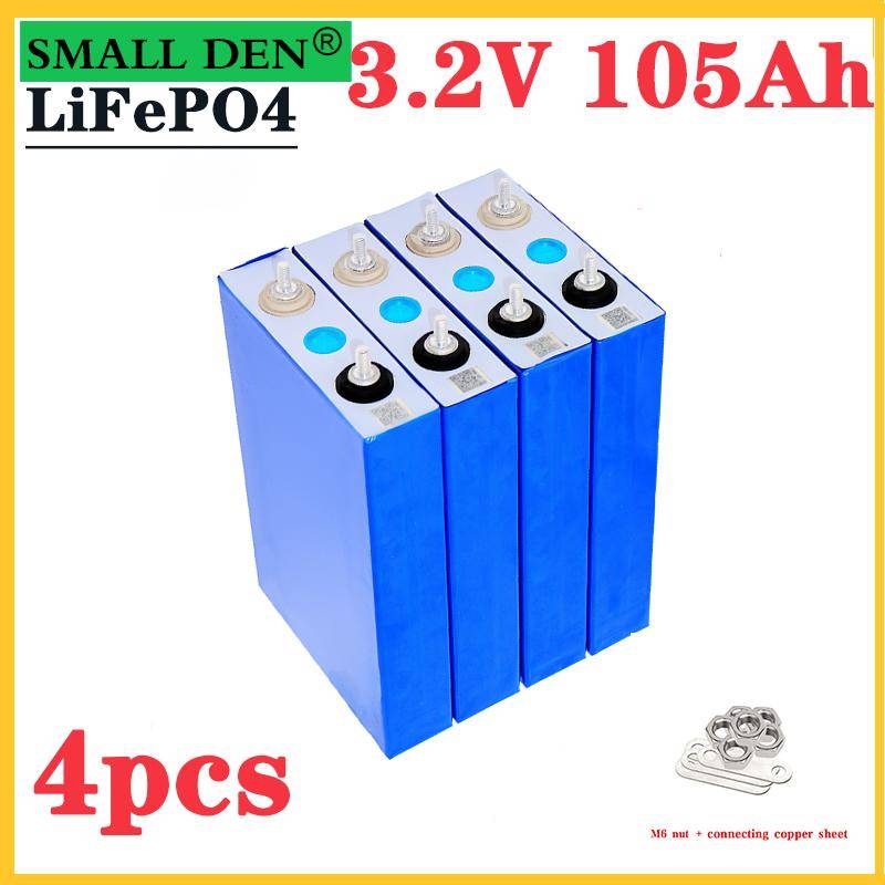 Nytt original 3,2V 100Ah 105AH LiFePO4 uppladdningsbart batteri DIY12V 24V är lämpligt för golfbil och båt solsystem