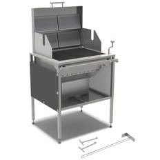 Kolgrill, rostfritt stål - Mälarögrillen
