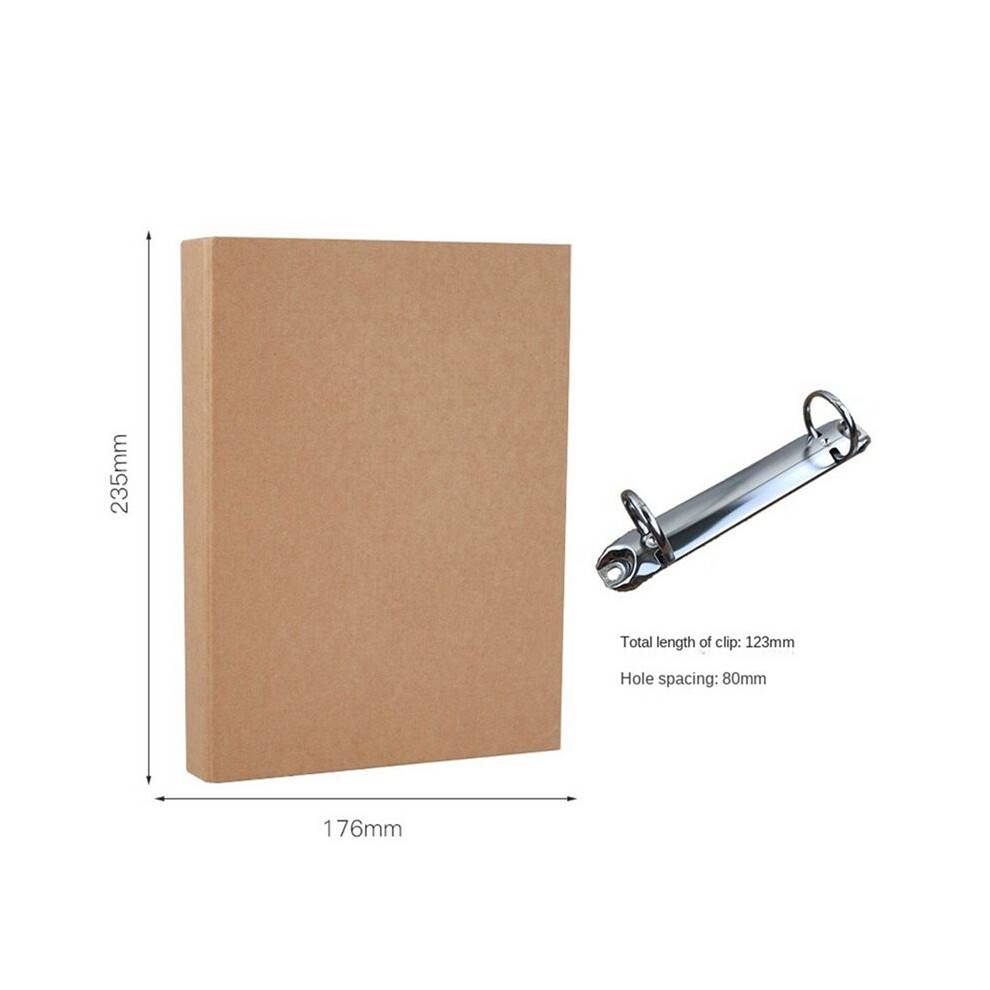 10Pcs A5 Refillable Ring Binder,A5 Paper Binder Tray with 2 Rings to Add Loose Sheets,A5 Paper Folders