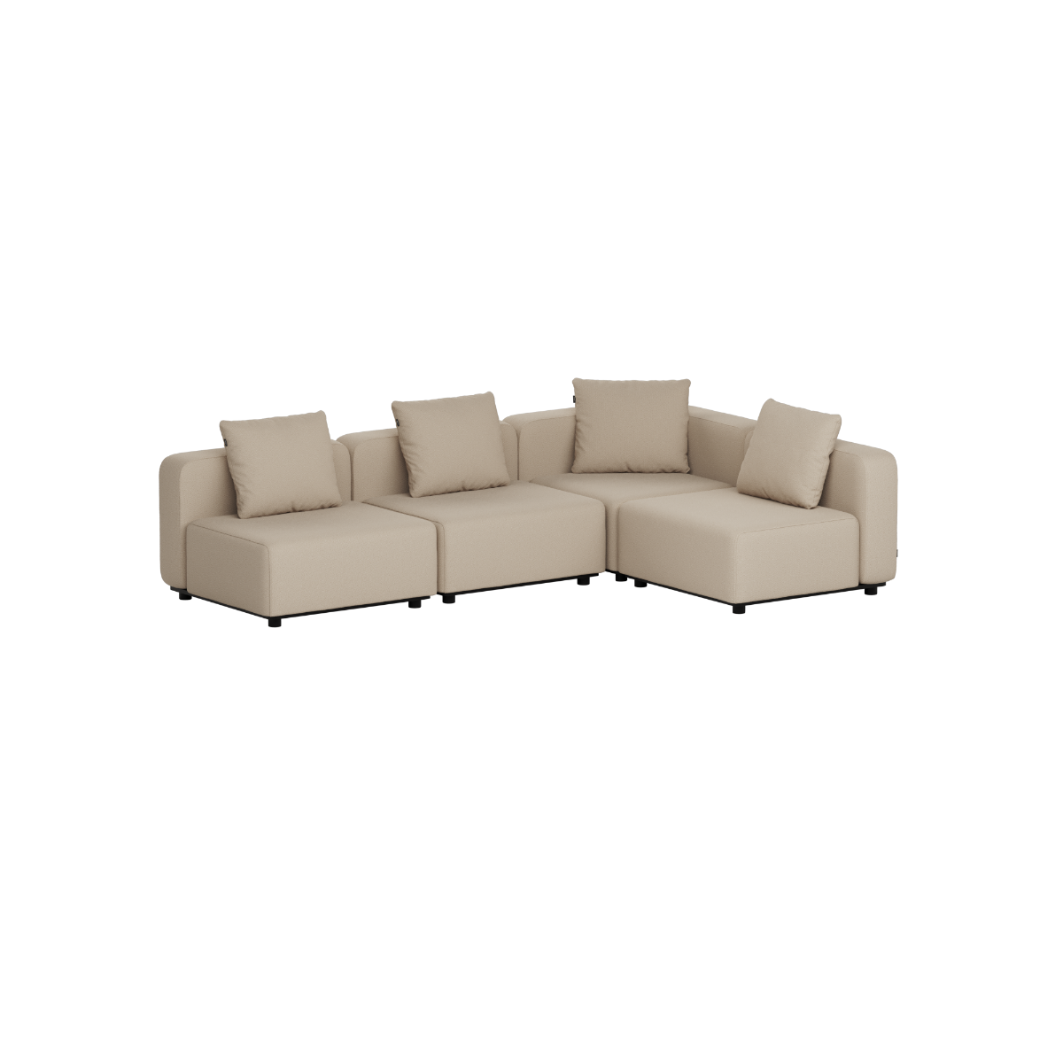 SACKit Cobana Lounge Sofa - 4 seater corner sofa - Boucle Beige