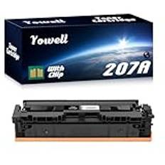 207A toner svart med chip kompatibel ersättning för HP 207A W2210A toner svart för toner Color Laserjet Pro M283fdw, M282nw, M283cdw, M255dw, M255nw, 1 x 207A svart