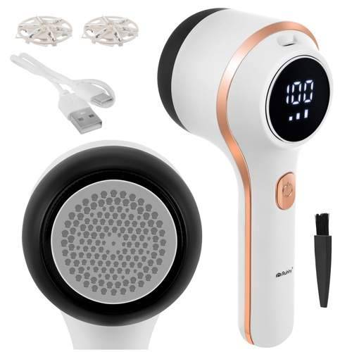 Ledningsfri barbermaskine til tekstiler – 6 blade, USB-C, LCD-skærm