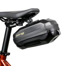 GORIX Saddle Bag Bicycle Waterproof Road Bike Small Hard Shell Saddle Bag Bag Bicycle Bag Small Item Case Smartphone Saddle Bag Rear Bag Cross Bike svart