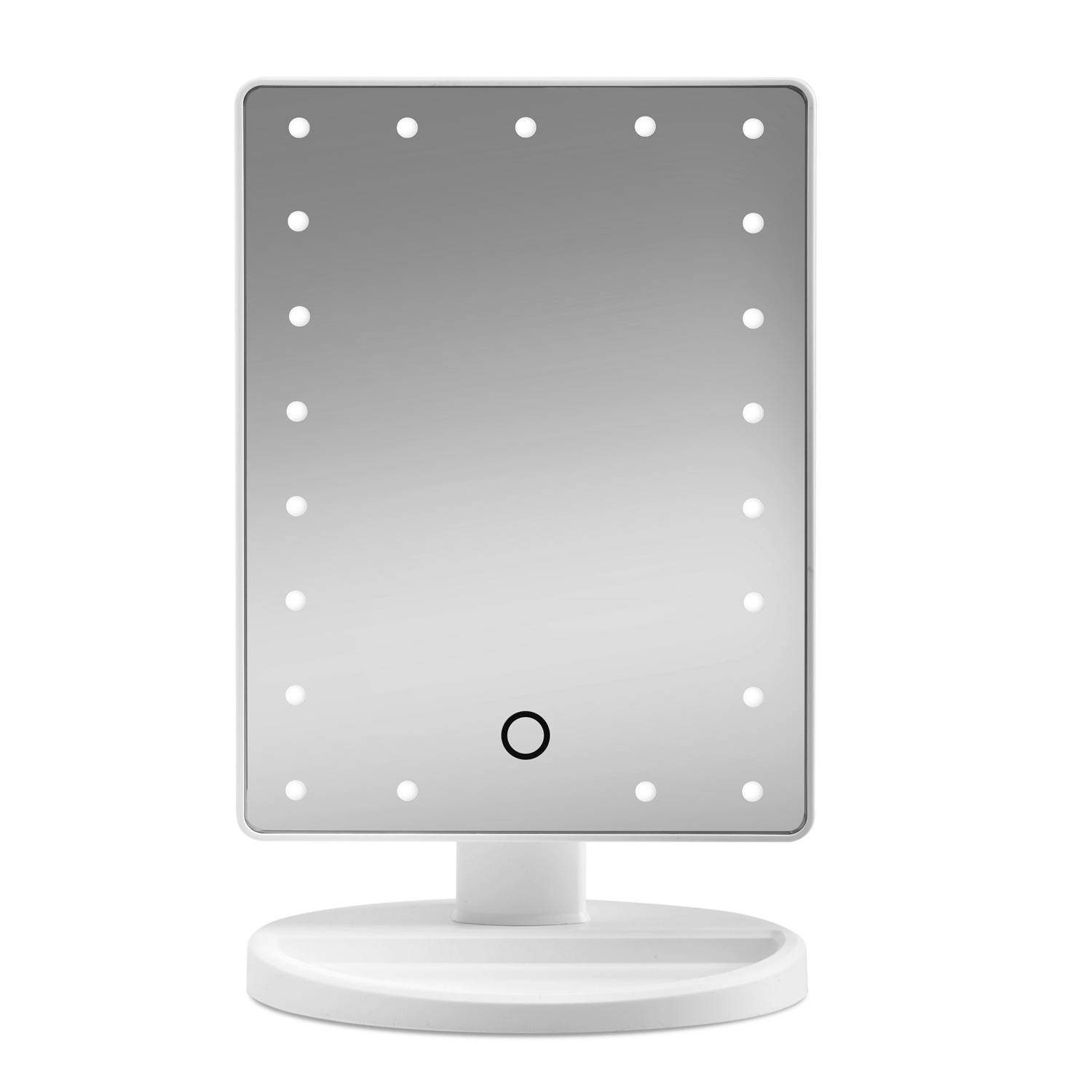 Gillian Jones Makeup Mirror w. Heart LED Light & Touch Function White 1 st