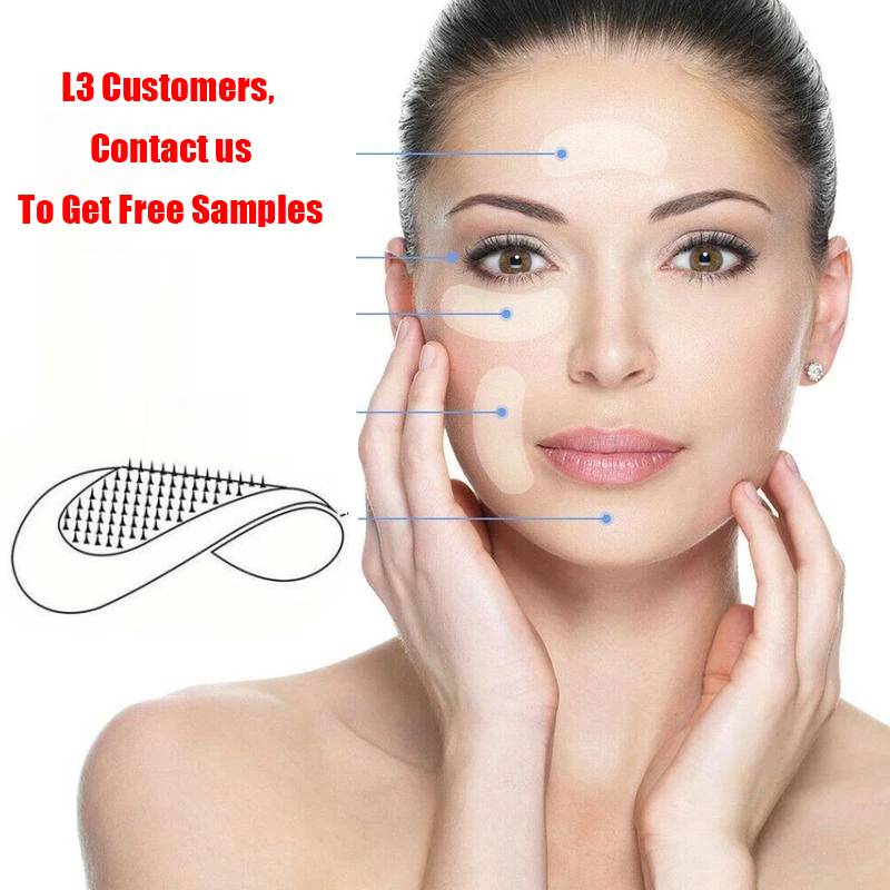 2023 private label anti wrinkle microneedle patch eye mask HA micro needle patches dissolving eye patches