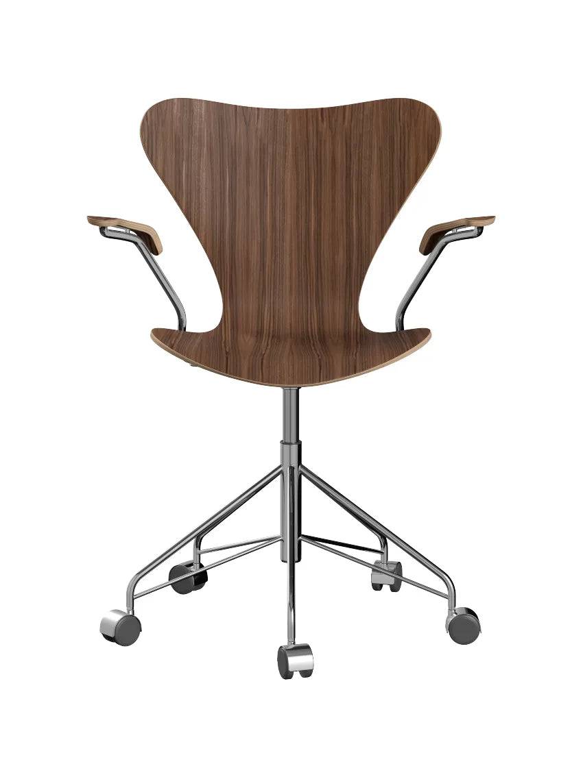 3217 Serie 7 Kontorstol af Arne Jacobsen Uden polstring / Valnød / Ingen farve - Jacobsen Plus