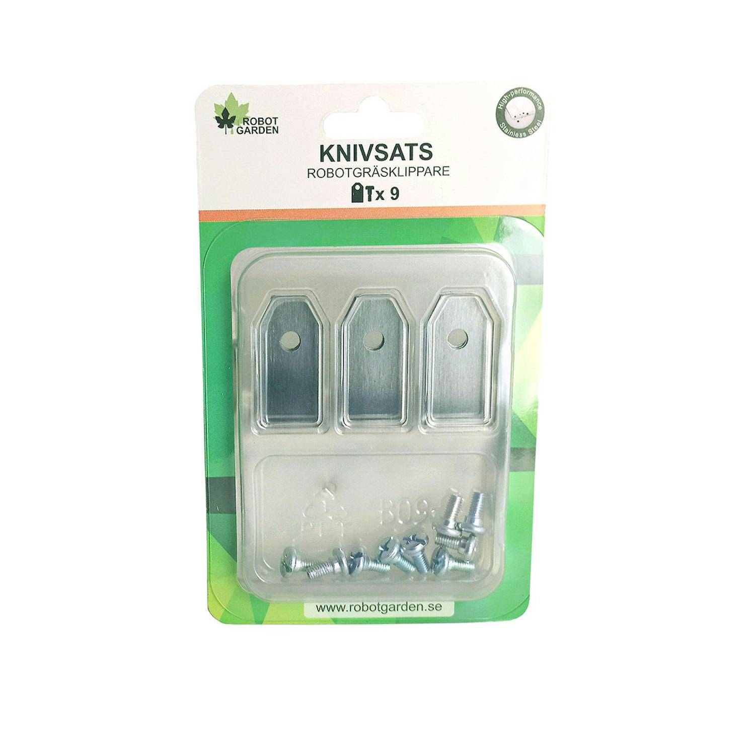 Knivar RobotGarden Till Robotgräsklippare 9-pack