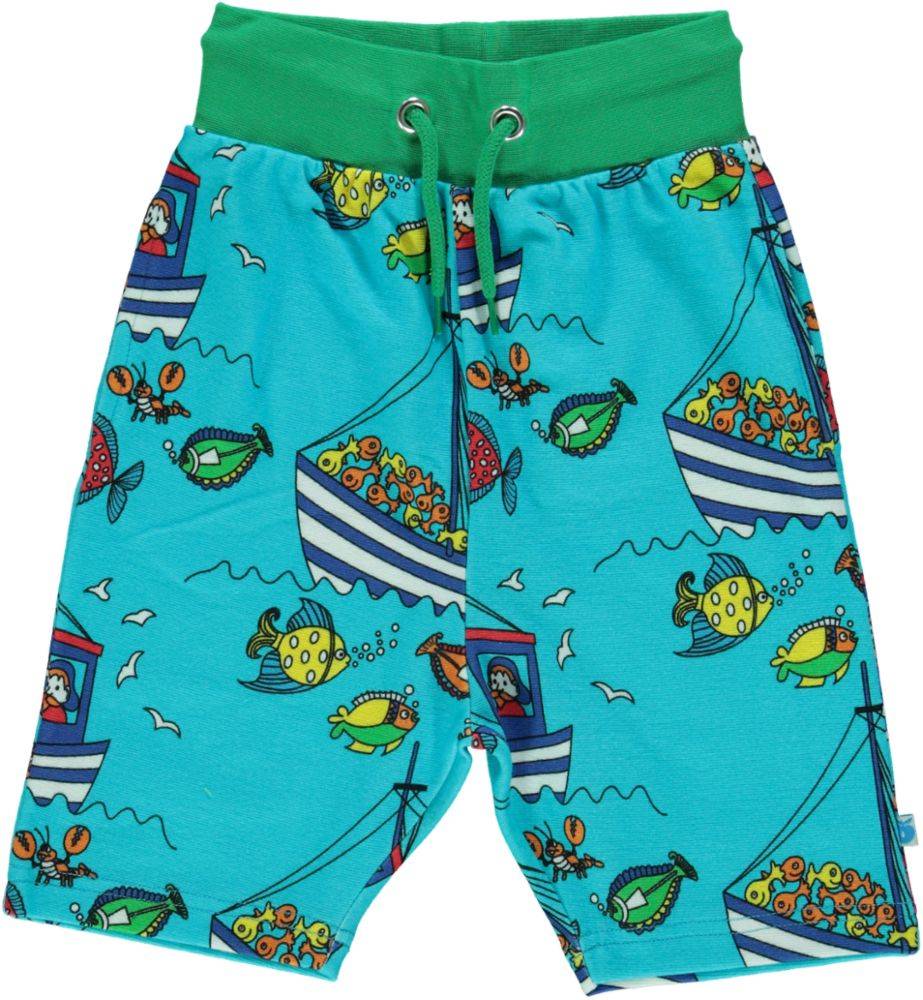 Shorts med fisker - Blue / 9-10