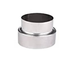 DAZZLEEX skorsten rökkanal foder rostfritt stål rökkanal foder reducerare/slang kontakt skorsten adapter spis rör 120 mm/100 mm