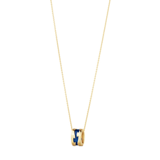 Fusion hänge, Georg Jensen, 18 k gult guld / Blå HyCeram