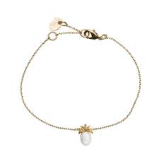 Armband med ananas och sten - Silver