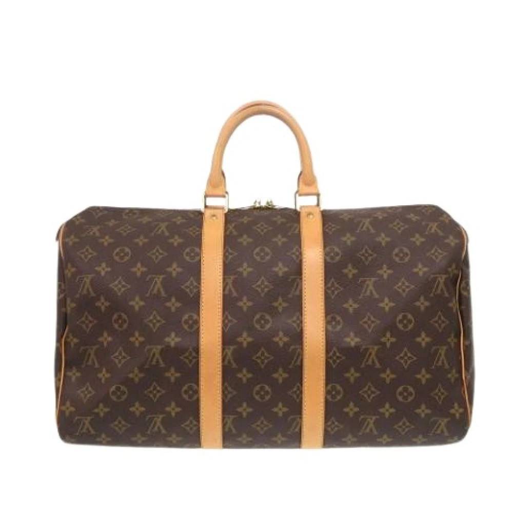 Louis Vuitton Vintage Pre-owned Keepall 45 - Vintage - Dame - Brun - ONE SIZE - Læder